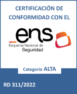 Sello ENS categoría ALTA