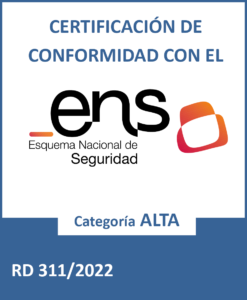 Sello ENS categoría ALTA Sello ENS categoría ALTA